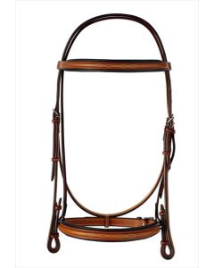 Bridle Fancy Raised Padded 5/8 Edgewood