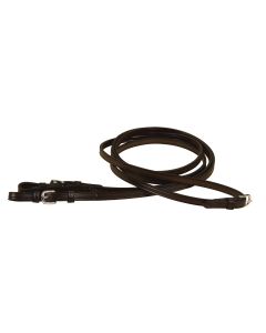 Tory Flat Reins with Buckle End Black 1/2" X 60"