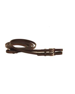 Tory Plain Creased Reins w/ Buckle 1/2" x 60"