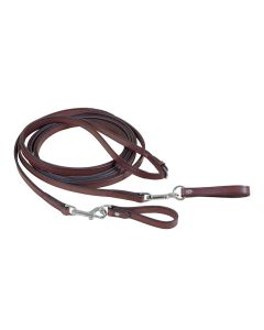 Tory 5/8" Leather Draw Reins w/ Snap Ends