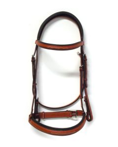 Edgewood Fancy Raised Padded 1" Bridle with Padded Crown