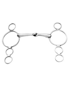 Korsteel 3-Ring Elavator European Snaffle