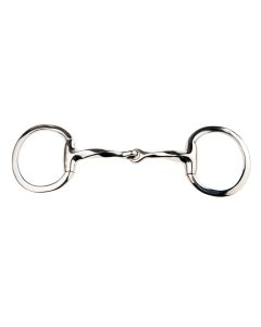 JP Korsteel Stainless Steel Slow Twist Eggbutt Snaffle Bit