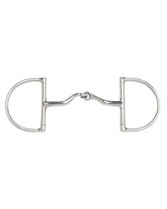 JP Curved Stainless Steel Jointed Port Hunter Dee Ring Snaffle Bit
