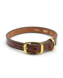 Tory Plain Stitch Dog Collar