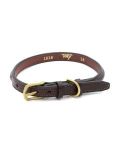 Tory Raised Dog Collar 5/8" With Blank For Name Plate