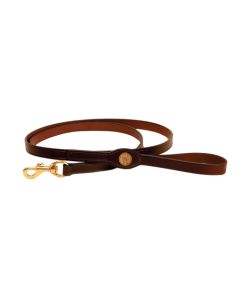 Tory Shot Shell Leather Dog Leash 3/4"