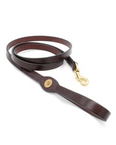 Tory Shot Shell Leather Dog Leash 3/4"