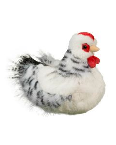 Douglas Toy Salty Black & White Hen