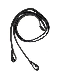 KL Select Black Oak Fancy Square Raised Laced Reins W/PIN