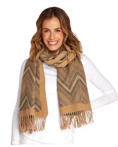 Two's Company Chevron Woven Scarf