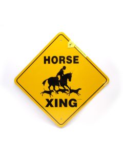 Noble Beast Horse X-ing - Hunt Aluminum Sign (12" x 12")