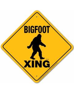 Noble Beast Bigfoot X-ing Aluminum Sign (12" x 12")