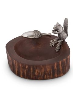 Vagabond House Standing Squirrel Nut Bowl With Acorn Scoop