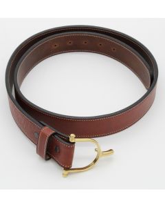 Tory 1.5" Dee Print Belt With Wheat Stitching & Spur Buckle