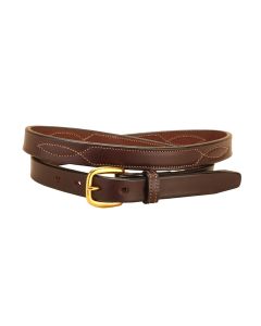 Tory Repeated Stitch 1" Leather Belt