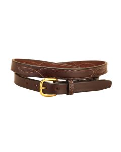 Tory Repeated Stitch 3/4" Leather Belt