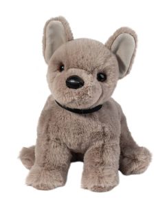 Douglas Toy Bernadette Grey French Bulldog with Collar