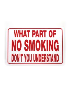 Noble Beast No Smoking - Understand Aluminum Sign (18" x 12")