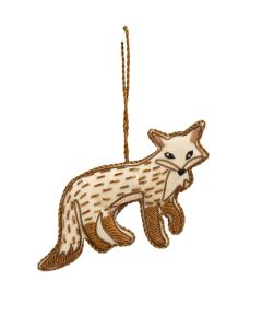 Chehoma Hanging Hand Embroidered Fox Decoraction