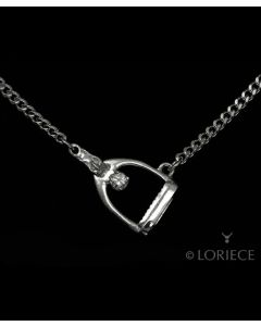 Loriece Tilted Stirrup Necklace