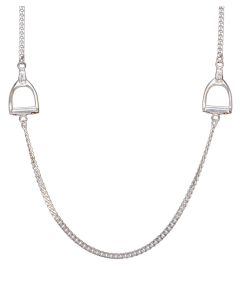 Loriece Double English Stirrup Horse Necklace