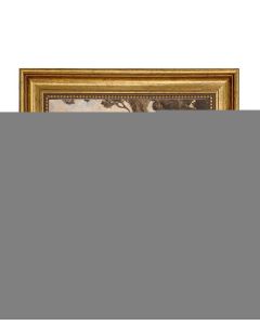 Madison Bay Co. Saddle Chestnut Racehorse Framed Painting Print on Canvas - 8X10