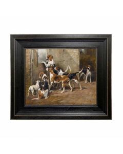 Madison Bay Co. Waiting For The Hunt Framed Oil Painting Print On Canvas 8X10