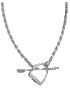 Loriece English Stirrup & Crop Toggle Necklace