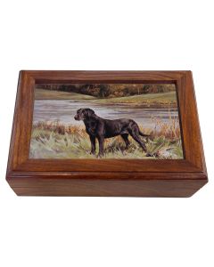 Madison Bay Co. Medium Solid Wood & Glass Decorative Box