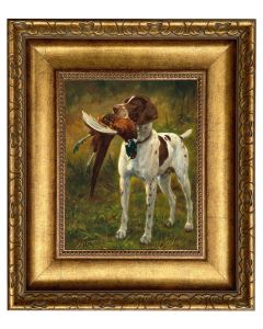 Madison Bay Co. English Pointer with Pheasant Painting on Canvas (8x10)