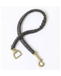 Leather Covered Stud Chain - 30in