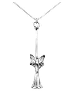 Loriece Long Horn & Fox Mask Necklace