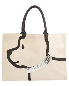 Two's Company Best Friend Sequin Dog Collar Tote Bag