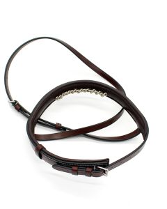 Red Barn Fancy Raised Stitched Chain Noseband