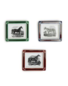 Equus Decorative Desk Trays W/ Horse Print Design