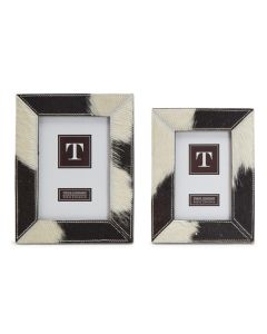 Two's Company Cowhide Photo Frame (Multiple Sizes Available)