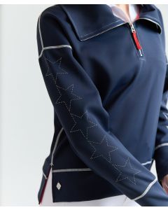 70 Degrees Ladies 5 Star Half Zip Suba Top