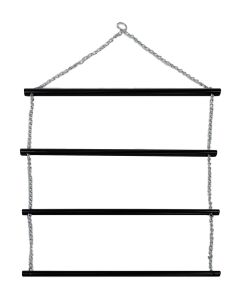 Wooden Blanket Rack With Chain 36"