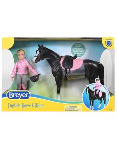Breyer English Horse & Rider Logan And Lauren Set