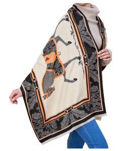 AWST Baroque Horses Acrylic Cashmere Scarf