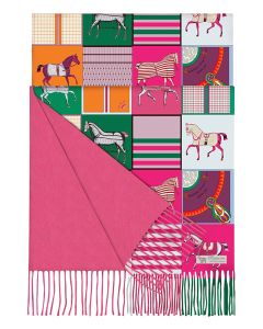 AWST Horses In Blankets Cashmere Scarf