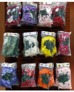 Burlingham Silk Flowers 8 Pack