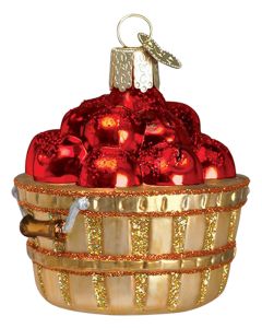 Kelley And Company Glass Christmas Apples Ornament