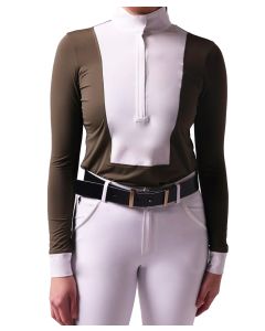 70 Degrees Ladies Bib Long Sleeve Performance Shirt With UPF Protection