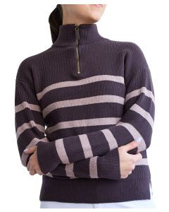 70 Degrees Ladies Striped Fence Line Sweater