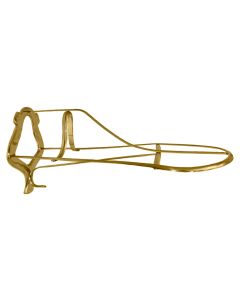 Brass & Chrome Plain English Saddle Rack