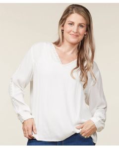 Kerrits EQL Ladies Lace Trim V-Neck Long Sleeve Shirt