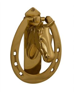 Horsehead In Horseshoe Door Knocker