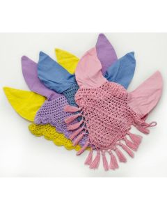 Crochet Ear Net with Tassels